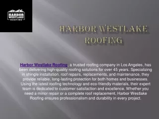 Harbor WestLake Roofing