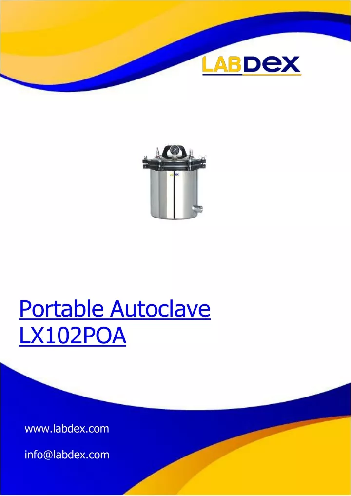 portable autoclave lx102poa www labdex com