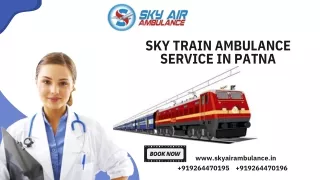 Use Sky Train Ambulance Service in Patna and Kolkata with Life-Care Ventilator Setup