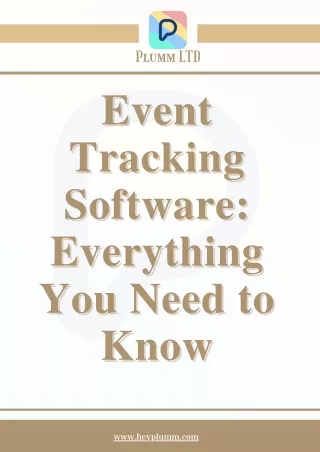 Event Tracking Software Everything You Need to Know
