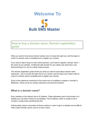 How to buy a domain name Domain registration guide