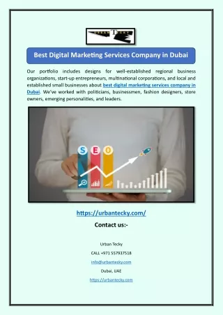 Best Digital Marketing Services Company in Dubai