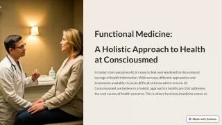 Functional Medicine: A Comprehensive Approach to Holistic Health