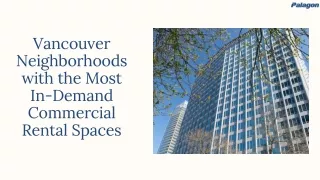 Vancouver Neighborhoods with the Most In-Demand Commercial Rental Spaces