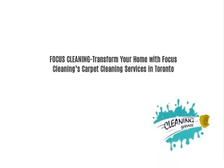 carpet cleaning services Toronto