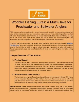 Wobbler Fishing Lures_ A Must-Have for Freshwater and Saltwater Anglers.docx