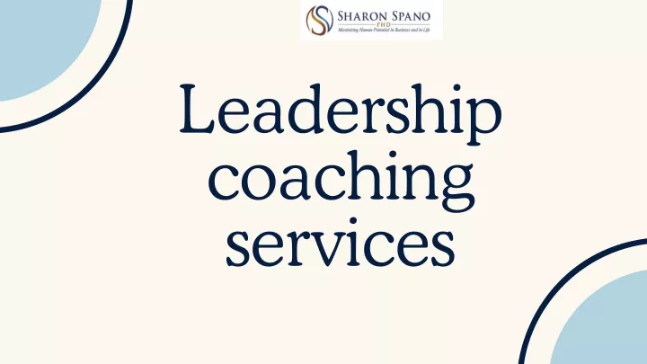 leadership coaching services