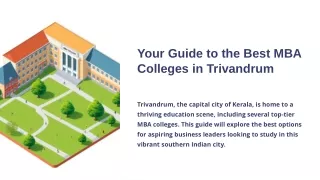 Discover the Best MBA Colleges in Kerala
