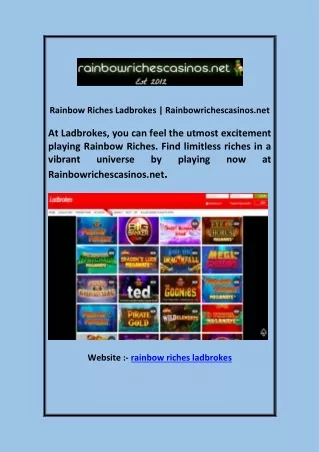 Rainbow Riches Ladbrokes | Rainbowrichescasinos.net
