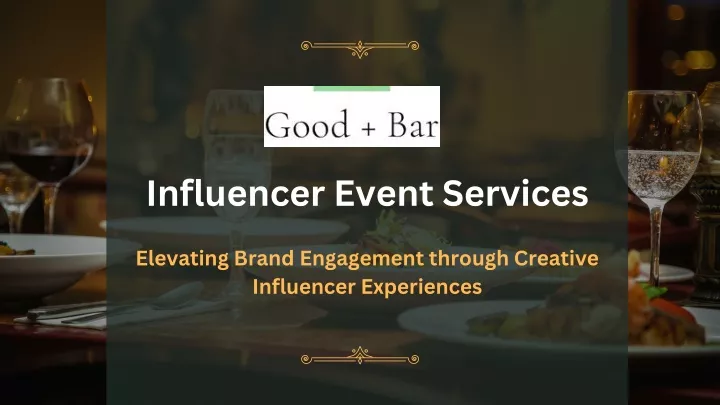 influencer event services