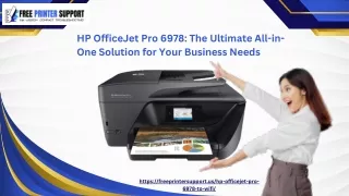 HP OfficeJet Pro 6978 The Ultimate All-in-One Solution for Your Business Needs