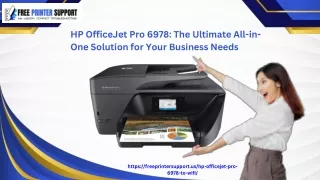 HP OfficeJet Pro 6978 The Ultimate All-in-One Solution for Your Business Needs