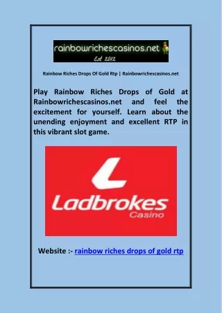 Rainbow Riches Drops Of Gold Rtp | Rainbowrichescasinos.net