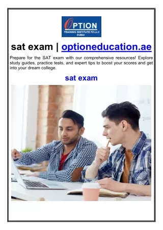 sat exam optioneducation ae