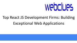 top react js development firms building