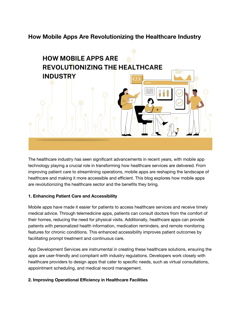 PPT - How Mobile Apps Are Revolutionizing the Healthcare Industry ...