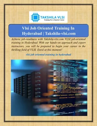 achieve job readiness with takshila vlsi com vlsi