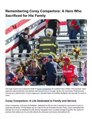 Remembering Corey Compertore_ A Hero Who Sacrificed for His Family