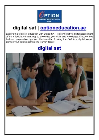 digital sat optioneducation ae