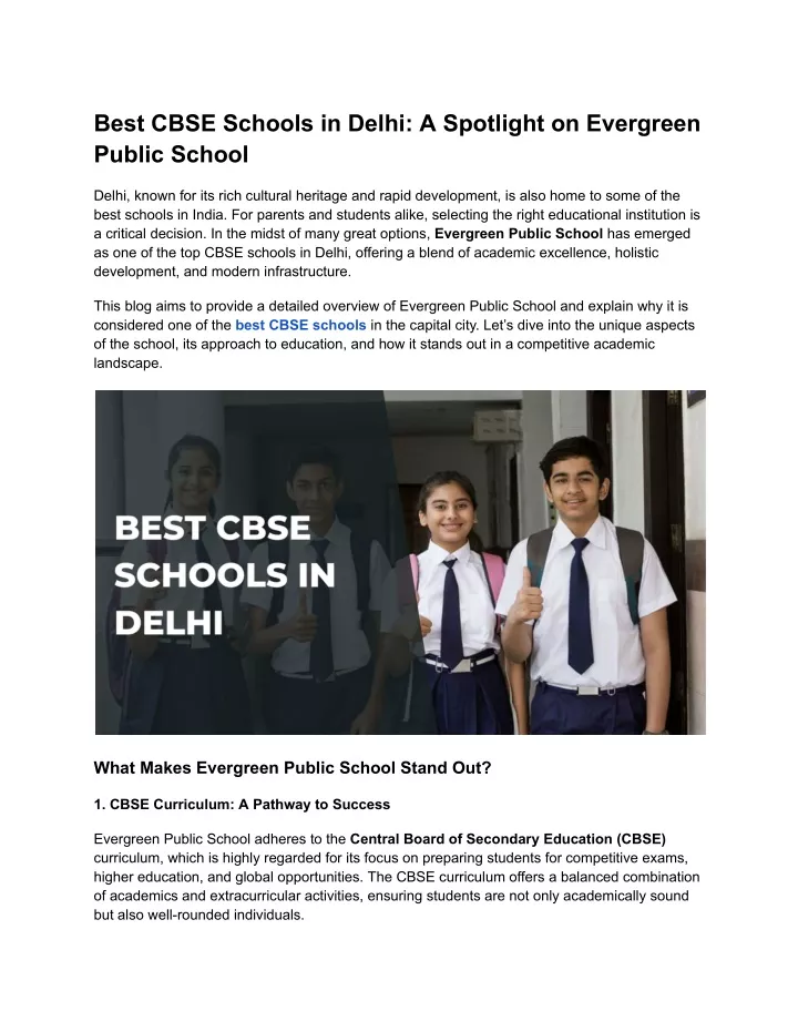 best cbse schools in delhi a spotlight