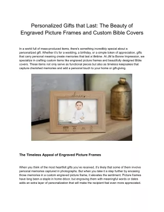 Discover Unique Christmas Gifts That Make a Lasting Impression