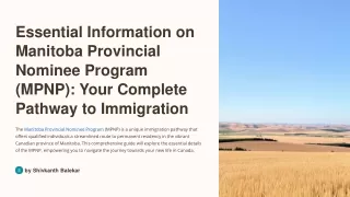 essential information on manitoba provincial