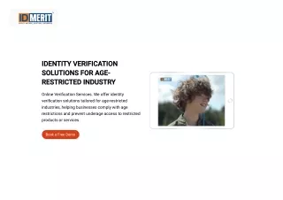 Identity Verification Solutions For Age-Restricted Industry