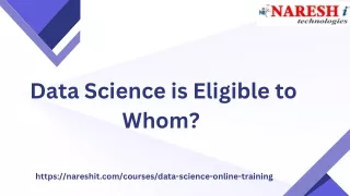 Data Science is Eligible to Whom