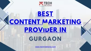 best content marketing provider in