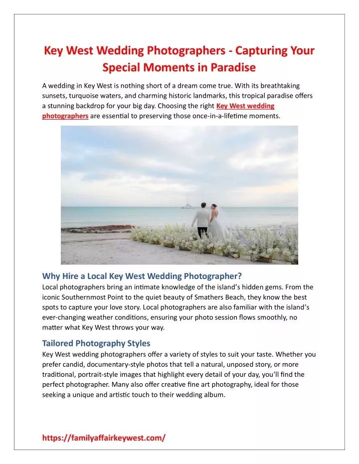 key west wedding photographers capturing your