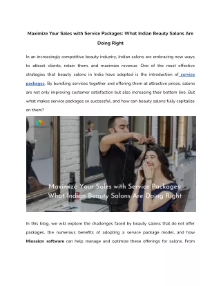 Maximize Your Sales with Service Packages_ What Indian Beauty Salons Are Doing Right