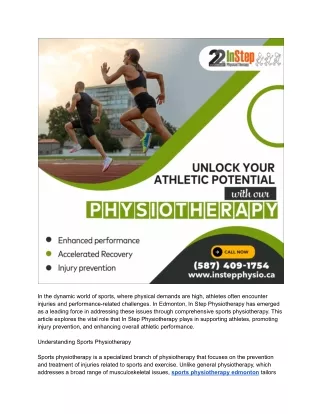 Should amateur athletes consider physiotherapy as part of their fitness routine in Edmonton_