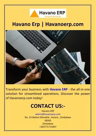 Havano Erp  Havanoerp.com