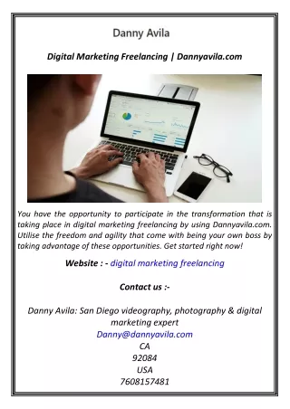 Digital Marketing Freelancing  Dannyavila.com