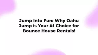 Bounce house rentals Oahu