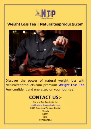 Weight Loss Tea  Naturalteaproducts.com