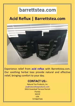 Acid Reflux  Barrettstea.com