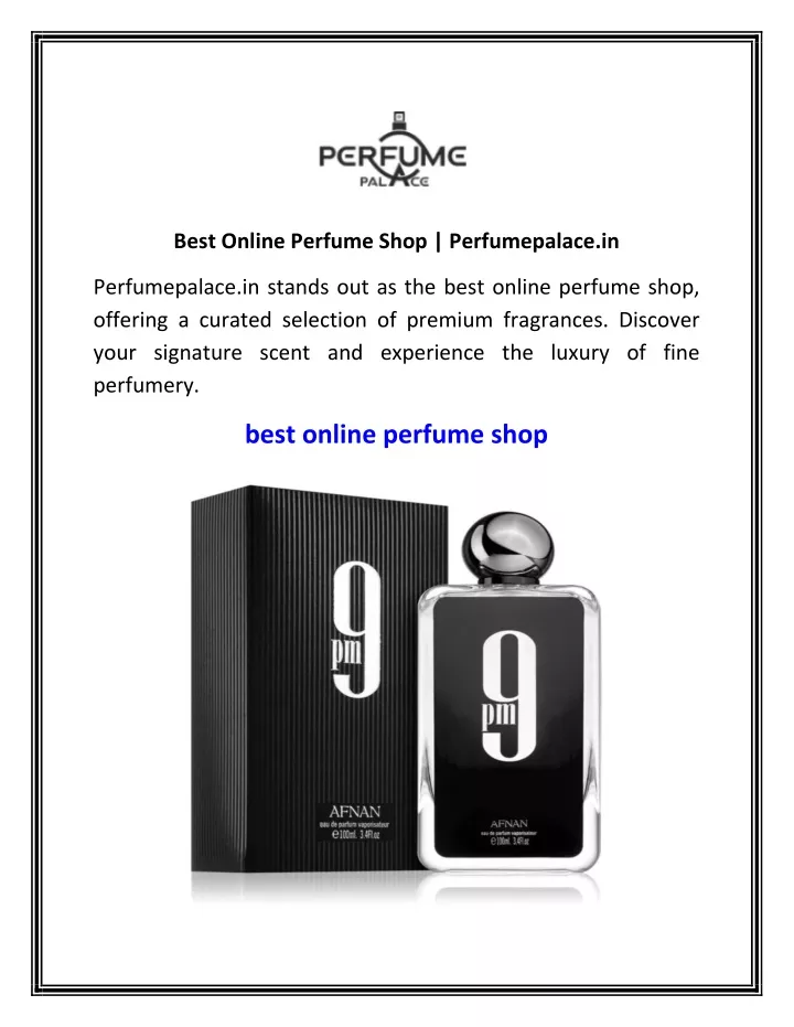 best online perfume shop perfumepalace in