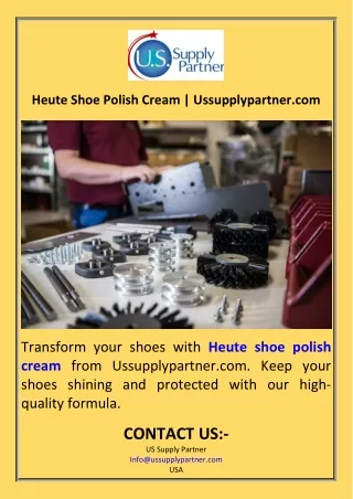 Heute Shoe Polish Cream  Ussupplypartner.com