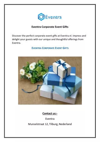 Eventra Corporate Event Gifts