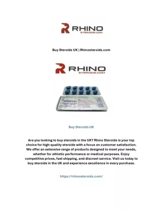 Buy Steroids UK | Rhinosteroids.com
