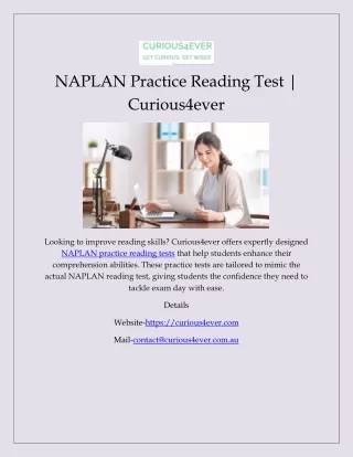naplan practice reading test curious4ever