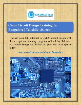 unleash your full potential in cmos circuit