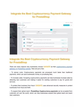 integrate the best cryptocurrency payment gateway