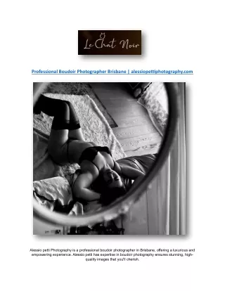 Professional Boudoir Photographer Brisbane | alessiopettiphotography.com