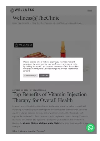 Top Benefits of Vitamin Injection Therapy for Overall Health