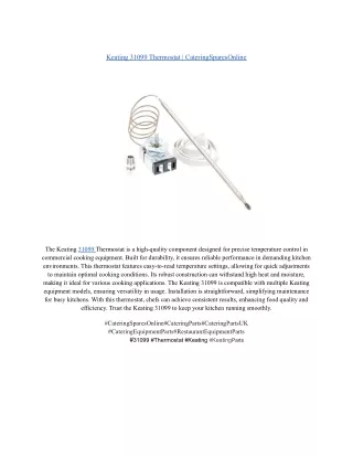 Keating 31099 Thermostat _ CateringSparesOnline
