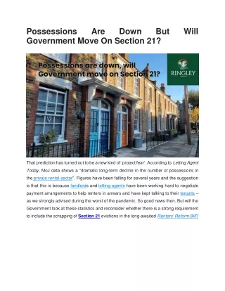 possessions government move on section 21