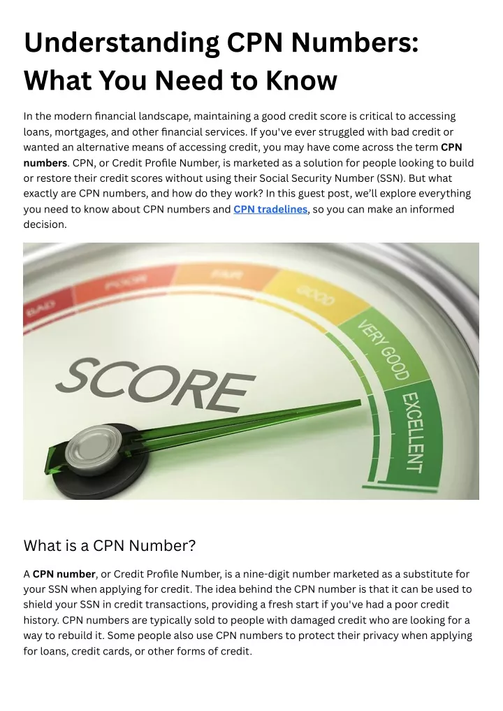 understanding cpn numbers what you need to know