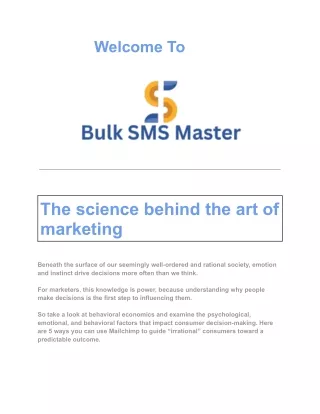 The science behind the art of marketing